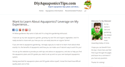 Desktop Screenshot of diyaquaponicstips.com